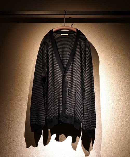 TROVE(トローヴ)の「J.R KNIT CARDIGAN(カーディガン/ボレロ・メンズ・ベージュ/チャコール・3/1)」の9枚目の写真