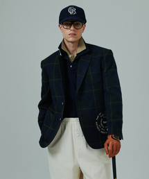 Beyond Closet（-）の「[コレクションライン] ハンドメイドディテール FxxK IVY ウールスポーツチェックジャケット グリーン（テーラードジャケット）」