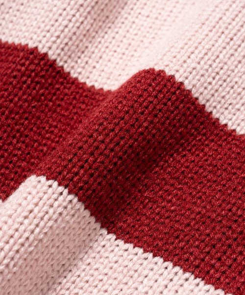 KNITTED(ニッティド)の「Open collar striped knit RED(ニット/セーター・レディース・その他・LARGE)」の14枚目の写真