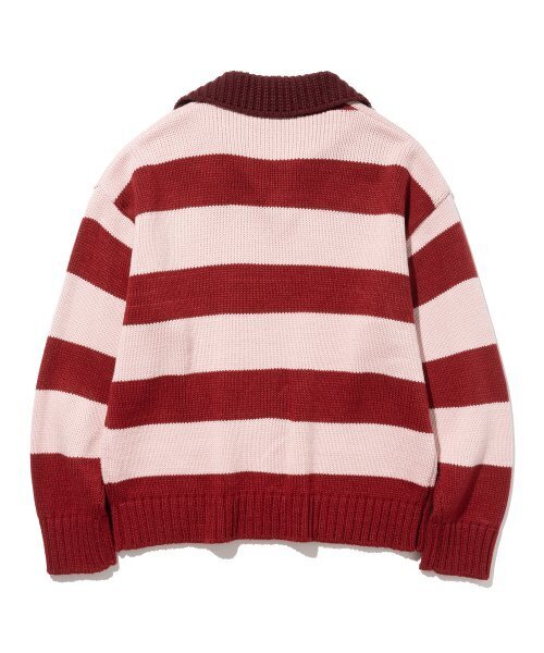 KNITTED(ニッティド)の「Open collar striped knit RED(ニット/セーター・レディース・その他・LARGE)」の15枚目の写真