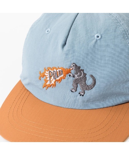 POLeR（ポーラー）の「POLER NYLON EMB CAP（ポーラー ナイロン EMB キャップ）（キャップ・メンズ・ブルー/グレー/グリーン・ONE SIZE）」の5枚目の写真