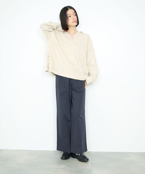 Mac-House(マックハウス)の「ベイカーパンツ(カーゴパンツ・レディース・ネイビー/ベージュ/カーキ・M/L)」の17枚目の写真