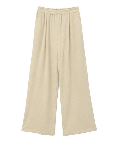 Green　Parks（グリーンパークス）の「ぽかぽか裏起毛ベロアイージーパンツ（その他パンツ・レディース・ブラック/サックスブルー/アイボリー/チャコールグレー・FREE）」の22枚目の写真