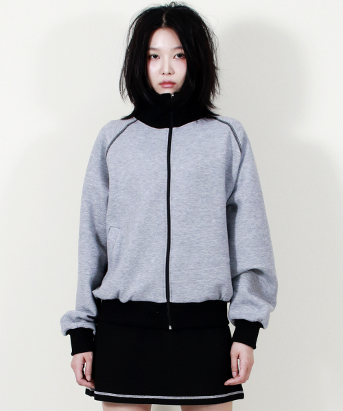 DEMARC(ドゥマーク)の「カラーステッチ ネオプレン ロゴ ブルゾン ジャンパー グレー(ブルゾン・レディース・その他・MEDIUM/LARGE)」の9枚目の写真