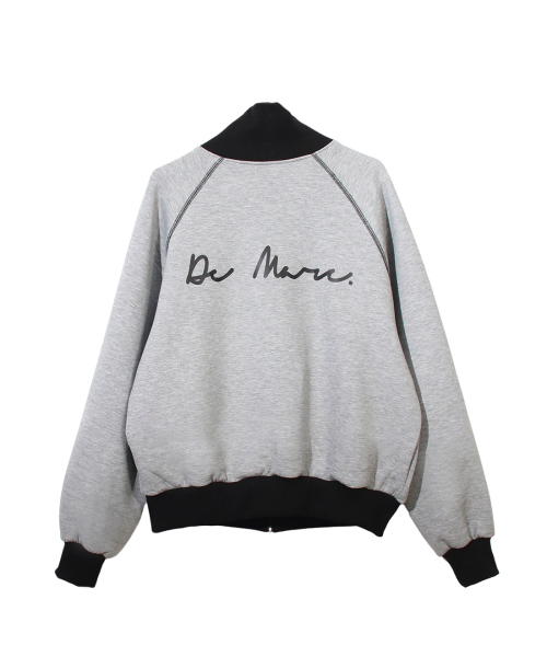 DEMARC(ドゥマーク)の「カラーステッチ ネオプレン ロゴ ブルゾン ジャンパー グレー(ブルゾン・レディース・その他・MEDIUM/LARGE)」の2枚目の写真