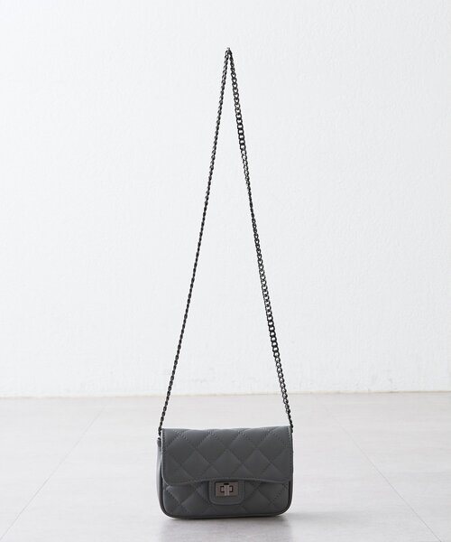 Whim Gazette(ウィムガゼット)の「【Hoaw.】チェーンミニバッグ(ショルダーバッグ・レディース・サックスブルー/チャコールグレー/ベージュ・FREE)」の16枚目の写真