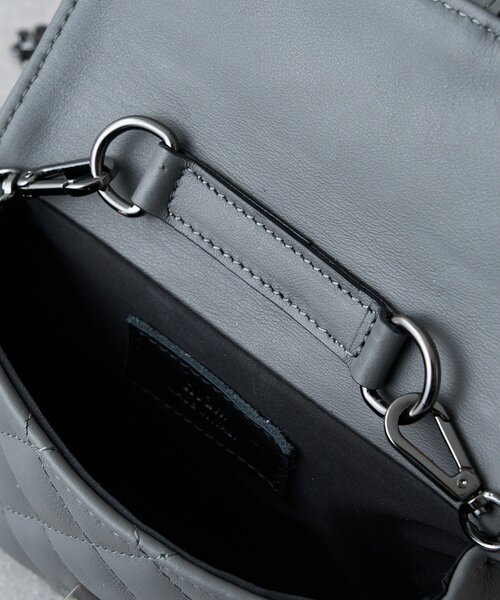 Whim Gazette(ウィムガゼット)の「【Hoaw.】チェーンミニバッグ(ショルダーバッグ・レディース・サックスブルー/チャコールグレー/ベージュ・FREE)」の20枚目の写真