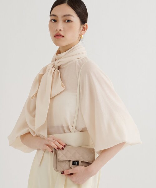 Whim Gazette(ウィムガゼット)の「【Hoaw.】チェーンミニバッグ(ショルダーバッグ・レディース・サックスブルー/チャコールグレー/ベージュ・FREE)」の9枚目の写真