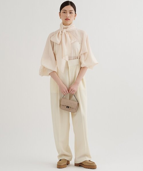 Whim Gazette(ウィムガゼット)の「【Hoaw.】チェーンミニバッグ(ショルダーバッグ・レディース・サックスブルー/チャコールグレー/ベージュ・FREE)」の10枚目の写真