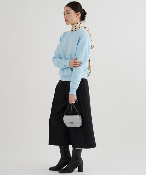 Whim Gazette(ウィムガゼット)の「【Hoaw.】チェーンミニバッグ(ショルダーバッグ・レディース・サックスブルー/チャコールグレー/ベージュ・FREE)」の5枚目の写真