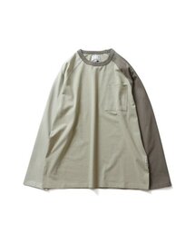 HORLISUN（ホーリーサン）の「21SS Fairview Raglan Color Variation Pocket T-shirts Green Olive（Tシャツ/カットソー）」