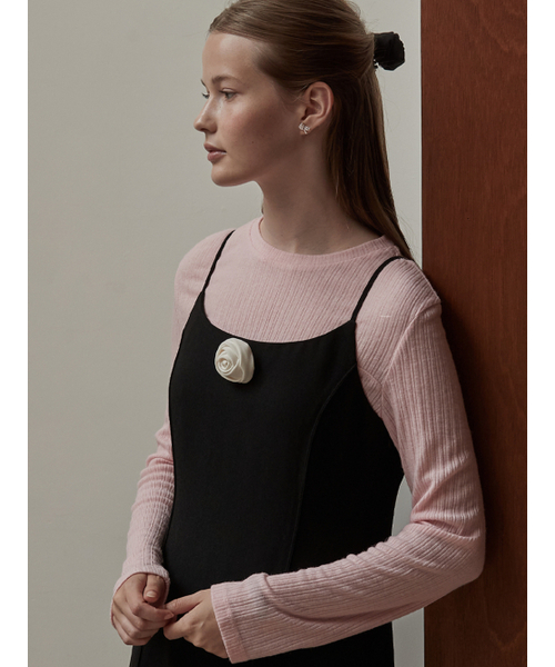 BEMUSE MANSION(ビミューズマンション)の「Bustier cutting line top - Pink(Tシャツ/カットソー・レディース・ピンク・FREE)」の2枚目の写真