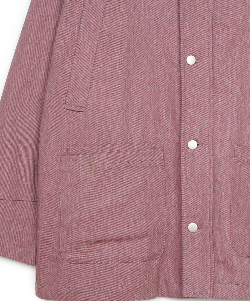 FDR(エフディーアール)の「Work Safari Chore Long Jacket Pink(ミリタリージャケット・メンズ・その他・SMALL/MEDIUM/LARGE)」の5枚目の写真
