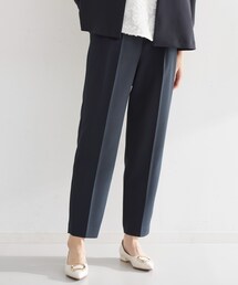 THE SHOP TK  | 【通勤スタイルに】美脚シルエット ダブルクロステーパードパンツ/セットアップ可(その他パンツ)