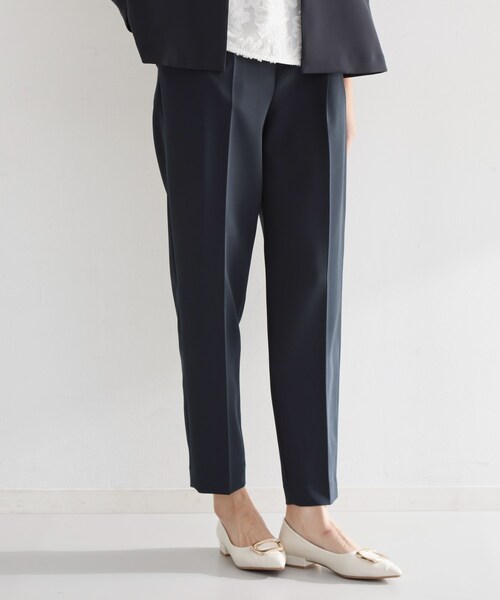 THE SHOP TK （ザ ショップ ティーケー ）の「【通勤・セレモニー】美脚シルエット ダブルクロステーパードパンツ/セットアップ可（その他パンツ・レディース・ベージュ/ブラック/ネイビー・12/14/13/11）」の13枚目の写真