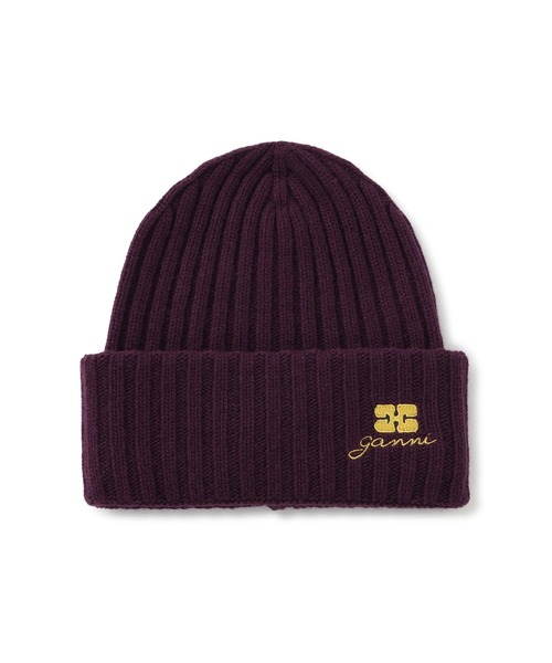 GANNI(ガニー)】Core Future Wool Knit Bennie（ニットキャップ