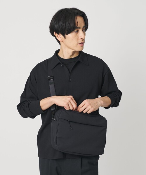 BEAUTY&YOUTH UNITED ARROWS（ビューティーアンドユースユナイテッドアローズ）の「【WEB限定】小松マテーレ キューブ ショルダー バッグ A4（ショルダーバッグ・メンズ・ブラック・FREE）」の18枚目の写真