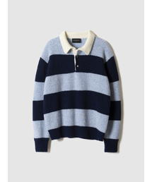 POKER FACE（ポーカーフェイス）の「RUGBY SWEATER BLUE/NAVY（ニット/セーター）」