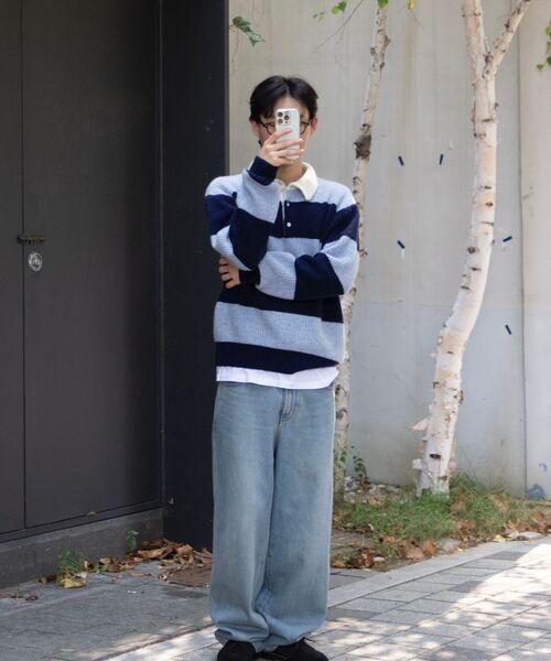 POKER FACE（ポーカーフェイス）の「RUGBY SWEATER BLUE/NAVY（ニット/セーター・メンズ・その他・48）」の11枚目の写真