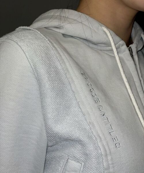 EPISODE UNTITLED（エピソードアンタイトルド）の「IN&OUT PATCHWORK ZIP-UP HOODIE_BLACK（パーカー・レディース・その他・1/2）」の9枚目の写真