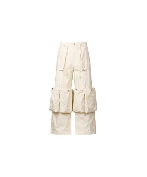 HIDDEN BEHIND(ヒドゥンビハインド)の「13 POCKETS NYLON PANTS (IVORY)(その他パンツ・メンズ・その他・MEDIUM/LARGE/X-LARGE)」の1枚目の写真