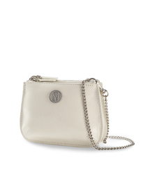 Ecrin mini double chain bag - Cream