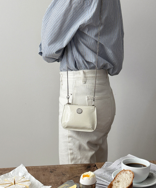 COTEDEMOI(コテドムア)の「Ecrin mini double chain bag - Cream(メッセンジャーバッグ・レディース・その他・FREE)」の5枚目の写真