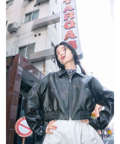 CALNAMUR(カルナムール)の「ドロストバルーンミニスカート(スカート・レディース・ブラウン/ホワイト/グリーン・FREE)」の14枚目の写真