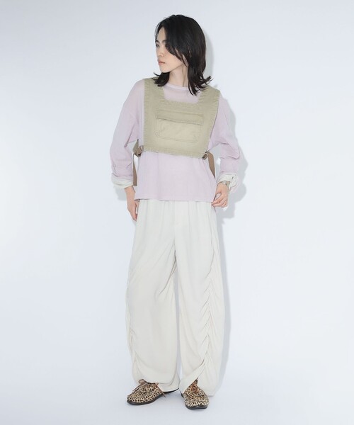 maturely(マチュアリー)の「【7/16再値下げ】maturely / チノ ディッキー ベスト(ベスト・レディース・カーキ・ONE SIZE)」の5枚目の写真