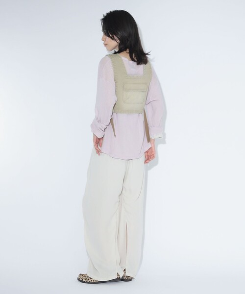 maturely(マチュアリー)の「【7/16再値下げ】maturely / チノ ディッキー ベスト(ベスト・レディース・カーキ・ONE SIZE)」の10枚目の写真