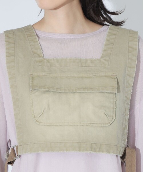maturely(マチュアリー)の「【7/16再値下げ】maturely / チノ ディッキー ベスト(ベスト・レディース・カーキ・ONE SIZE)」の17枚目の写真