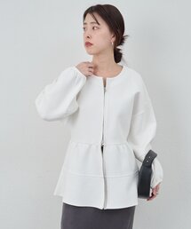 SHENERY | ポンチペプラムトップス(スウェット)