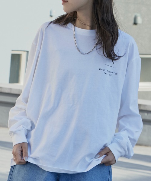 PUMA（プーマ）の「PUMA/プーマ×MONSTER HUNTER/モンスターハンター WILDS LS コラボロゴ ロングスリーブ Tシャツ 秋 秋服 2026年秋冬（Tシャツ/カットソー・メンズ・ホワイト/ブラック・M/L/XL）」の8枚目の写真