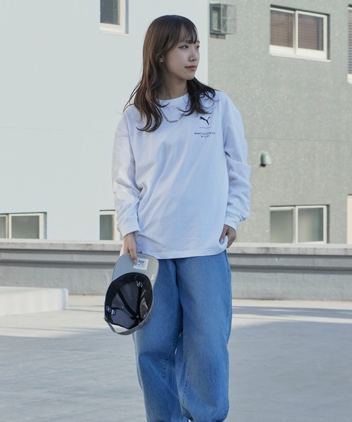 PUMA（プーマ）の「PUMA/プーマ×MONSTER HUNTER/モンスターハンター WILDS LS コラボロゴ ロングスリーブ Tシャツ 秋 秋服 2026年秋冬（Tシャツ/カットソー・メンズ・ホワイト/ブラック・M/L/XL）」の13枚目の写真