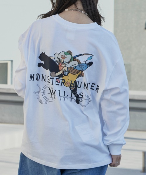 PUMA（プーマ）の「PUMA/プーマ×MONSTER HUNTER/モンスターハンター WILDS LS コラボロゴ ロングスリーブ Tシャツ 秋 秋服 2026年秋冬（Tシャツ/カットソー・メンズ・ホワイト/ブラック・M/L/XL）」の12枚目の写真