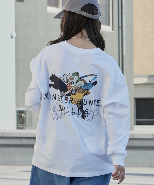 PUMA（プーマ）の「PUMA/プーマ×MONSTER HUNTER/モンスターハンター WILDS LS コラボロゴ ロングスリーブ Tシャツ 秋 秋服 2026年秋冬（Tシャツ/カットソー・メンズ・ホワイト/ブラック・M/L/XL）」の10枚目の写真
