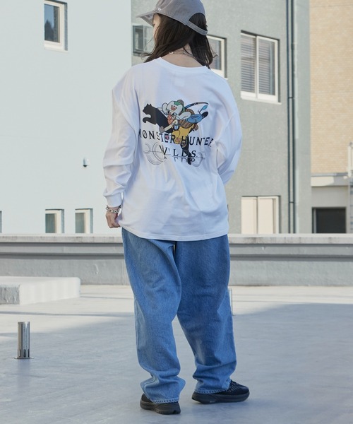 PUMA（プーマ）の「PUMA/プーマ×MONSTER HUNTER/モンスターハンター WILDS LS コラボロゴ ロングスリーブ Tシャツ 秋 秋服 2026年秋冬（Tシャツ/カットソー・メンズ・ホワイト/ブラック・M/L/XL）」の16枚目の写真
