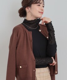 SHOO・LA・RUE | 【洗濯機可】レイヤードスタイルに レース切り替えインナー(Tシャツ/カットソー)