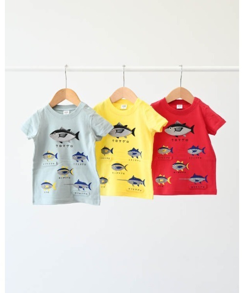 CHEEK ROOM(チークルーム)の「CHEEK ROOM/チークルーム いろいろマグロTシャツ(Tシャツ/カットソー・キッズ・イエロー/レッド/サックスブルー・130cm/120cm/110cm/100cm/90cm/80cm)」の19枚目の写真