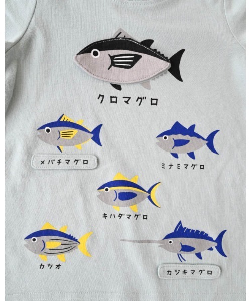 CHEEK ROOM(チークルーム)の「CHEEK ROOM/チークルーム いろいろマグロTシャツ(Tシャツ/カットソー・キッズ・イエロー/レッド/サックスブルー・130cm/120cm/110cm/100cm/90cm/80cm)」の21枚目の写真