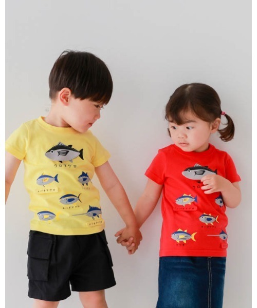 CHEEK ROOM(チークルーム)の「CHEEK ROOM/チークルーム いろいろマグロTシャツ(Tシャツ/カットソー・キッズ・イエロー/レッド/サックスブルー・130cm/120cm/110cm/100cm/90cm/80cm)」の14枚目の写真