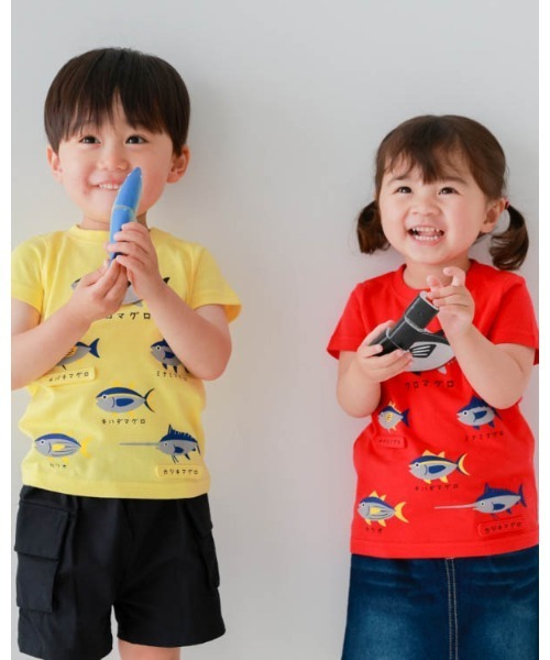 CHEEK ROOM(チークルーム)の「CHEEK ROOM/チークルーム いろいろマグロTシャツ(Tシャツ/カットソー・キッズ・イエロー/レッド/サックスブルー・130cm/120cm/110cm/100cm/90cm/80cm)」の16枚目の写真