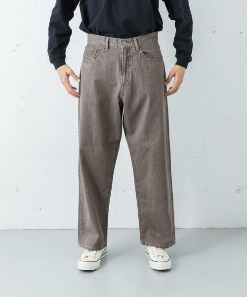 専用　URBANUS JEANS スノーボードパンツ　XL リアルデニム セール】11.8oz COL/DENIM WIDE PANTS（デニムパンツ）｜URBAN