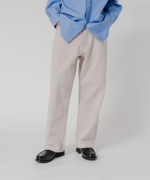 URBAN RESEARCH(アーバンリサーチ)の「11.8oz COL/DENIM WIDE PANTS(デニムパンツ・メンズ・モカ/ライトベージュ・MEDIUM/LARGE)」の9枚目の写真