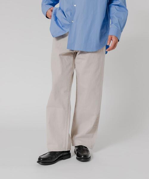 URBAN RESEARCH(アーバンリサーチ)の「11.8oz COL/DENIM WIDE PANTS(デニムパンツ・メンズ・モカ/ライトベージュ・MEDIUM/LARGE)」の10枚目の写真