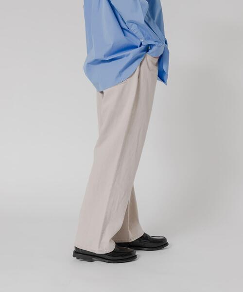 URBAN RESEARCH(アーバンリサーチ)の「11.8oz COL/DENIM WIDE PANTS(デニムパンツ・メンズ・モカ/ライトベージュ・MEDIUM/LARGE)」の12枚目の写真