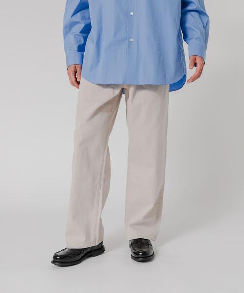 URBAN RESEARCH(アーバンリサーチ)の「11.8oz COL/DENIM WIDE PANTS(デニムパンツ・メンズ・モカ/ライトベージュ・MEDIUM/LARGE)」の13枚目の写真