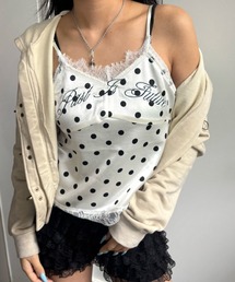 WHO'S WHO gallery | 刺繍ロゴサテンスリップキャミ(キャミソール)