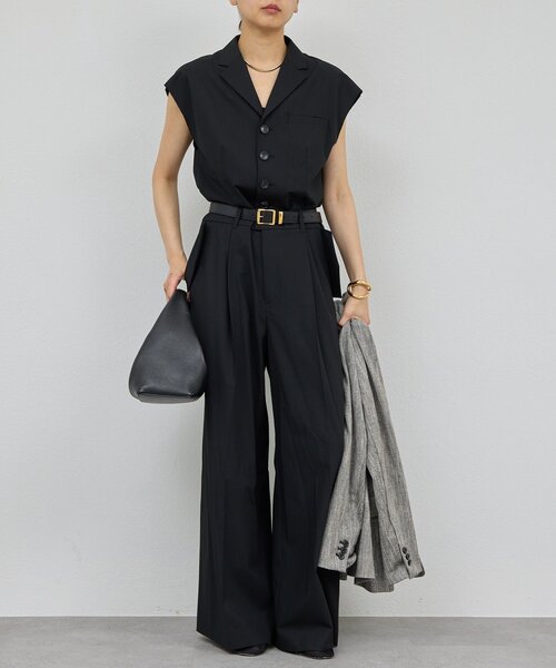 GALLARDAGALANTE(ガリャルダガランテ)の「オールインワン(ワンピース・レディース・グレイッシュベージュ/ブラック・FREE)」の15枚目の写真