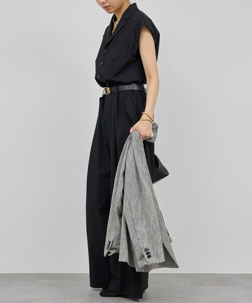 GALLARDAGALANTE(ガリャルダガランテ)の「オールインワン(ワンピース・レディース・グレイッシュベージュ/ブラック・FREE)」の16枚目の写真